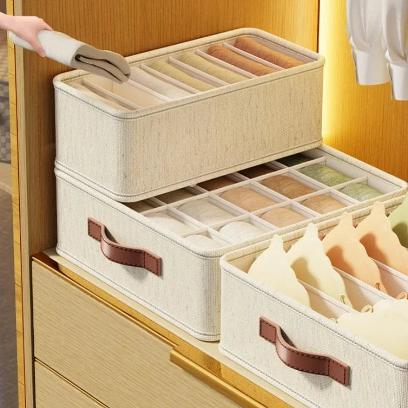 Boîte de rangement pliable pour sous-vêtements et chaussettes